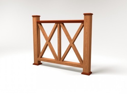 Ограждение из ДПК FG7 терракот купить в Калаче-на-Дону