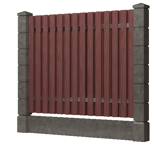 Заборная доска GRINDERDECO, ДПК, тиснение "дуб" Мербау купить в Калаче-на-Дону