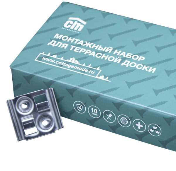 Монтажный набор для террасной доски из дпк CM Decking купить в Калаче-на-Дону