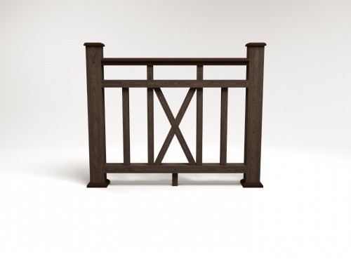 Ограждение из ДПК FG6 венге купить в Калаче-на-Дону