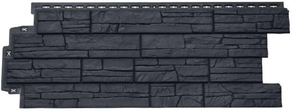 Фасадная панель Grand Line Сланец графит купить в Калаче-на-Дону