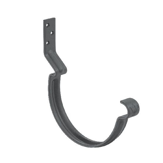 Водосток Aquasistem, Система 150/100 - Крюк крепления желоба короткий RR 23 Маренго matt купить в Калаче-на-Дону