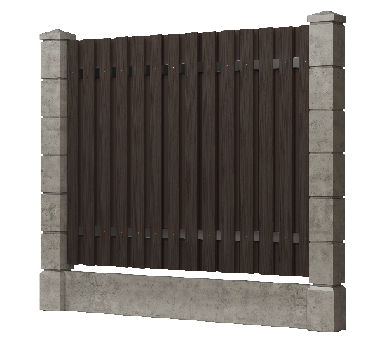 Заборная доска GRINDERDECO, ДПК, тиснение "дуб" Венге купить в Калаче-на-Дону