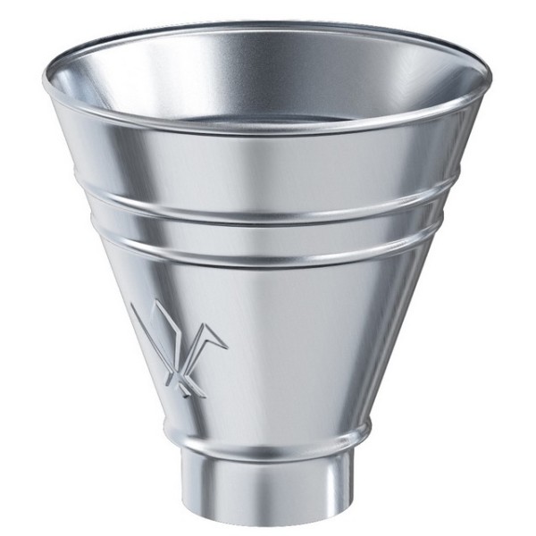 Водосток Aquasistem, Система 125x90 - Воронка водосборная круглая оцинковка купить в Калаче-на-Дону