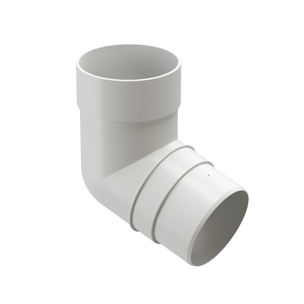 Колено 72˚ Docke Premium ПВХ - Пломбир купить в Калаче-на-Дону