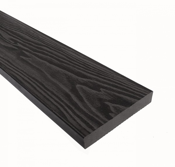 Террасная доска из ДПК Terrapol Смарт 3D Полнотелая без паза Черное дерево купить в Калаче-на-Дону