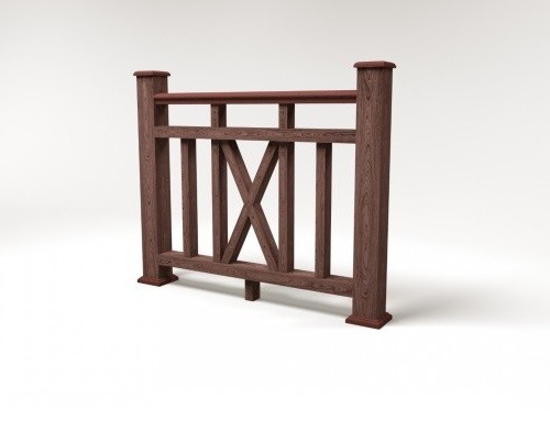 Ограждение из ДПК FG6 шоколад купить в Калаче-на-Дону