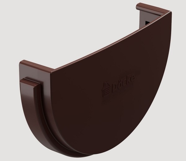 Заглушка желоба ПВХ Docke STANDART Тёмно-коричневый купить в Калаче-на-Дону