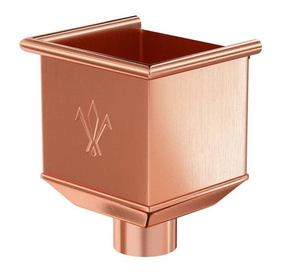 Водосток Aquasistem, система 125x90 - Водосборная воронка медная купить в Калаче-на-Дону