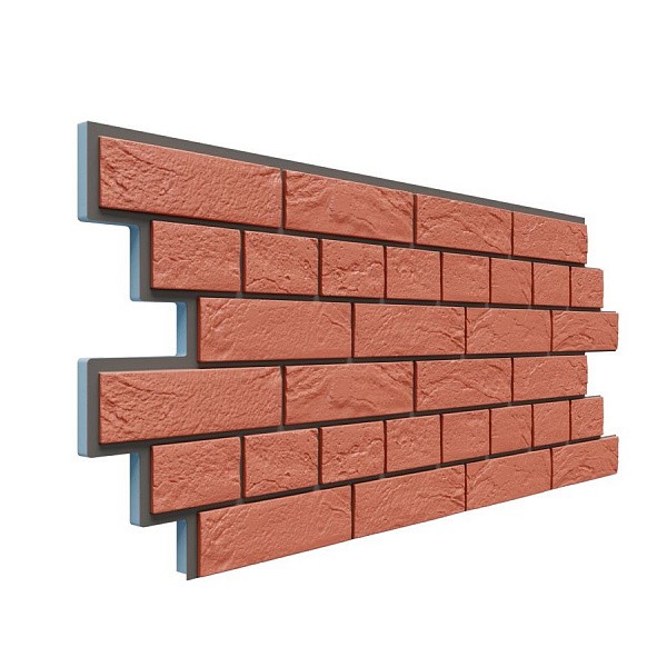 Фасадная термопанель Доломит Венецианский кирпич 20 мм Красный купить в Калаче-на-Дону