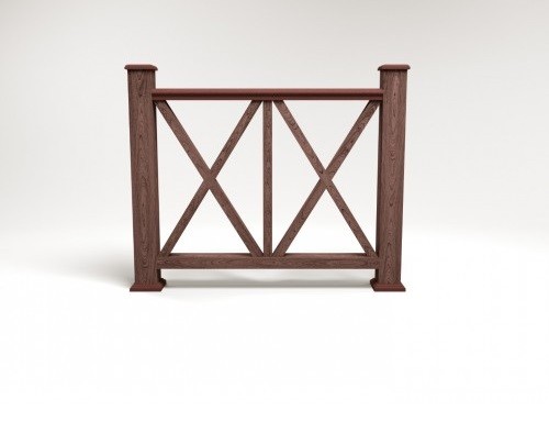 Ограждение из ДПК FG7 шоколад купить в Калаче-на-Дону