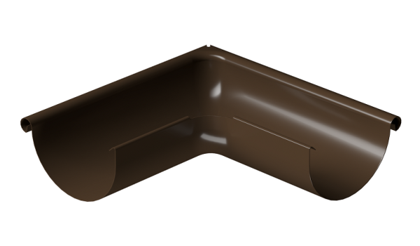 Угол внешний 90° D125 Döcke STAL PREMIUM Каштан, (RAL 8017) купить в Калаче-на-Дону