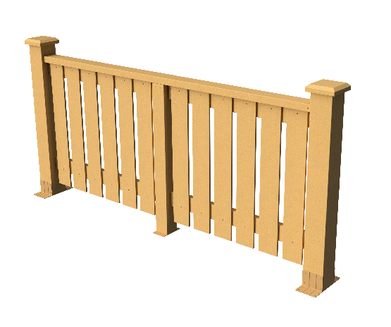 Ограждения декоративное ДПК GRINDERDECO Вилидж песчаник купить в Калаче-на-Дону