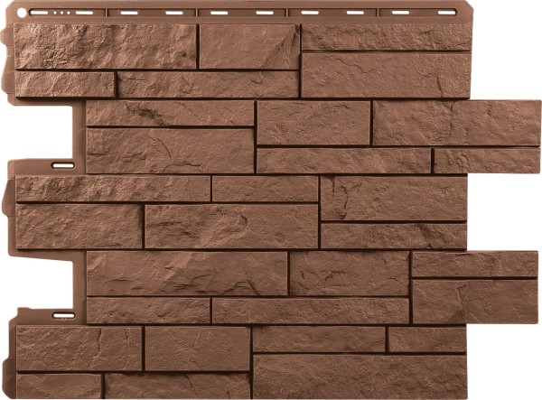 Фасадная панель Альта-Профиль Шотландия Терракотовый купить в Калаче-на-Дону