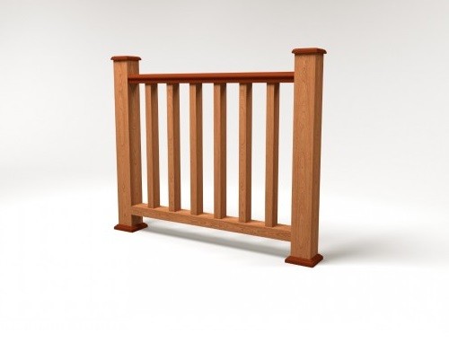 Ограждение из ДПК FG5 терракот купить в Калаче-на-Дону