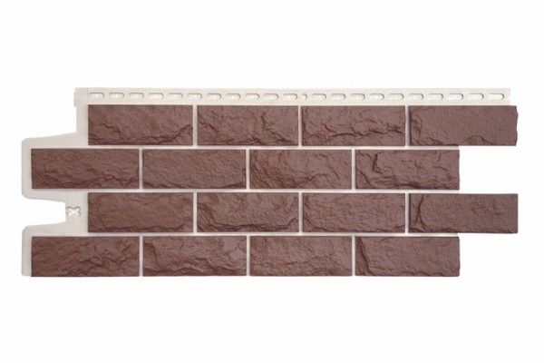 Фасадные панели Grand Line Колотый Камень Корица, Шов белый купить в Калаче-на-Дону