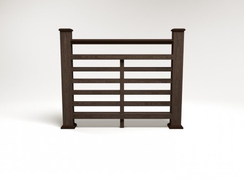 Ограждение из ДПК FG4 венге купить в Калаче-на-Дону