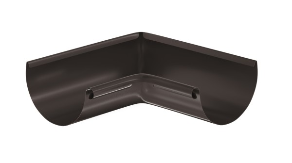 Водосток Aquasistem, система 125x90 - Угол желоба, внутренний 90° RR 32 Тёмно-Коричневый купить в Калаче-на-Дону