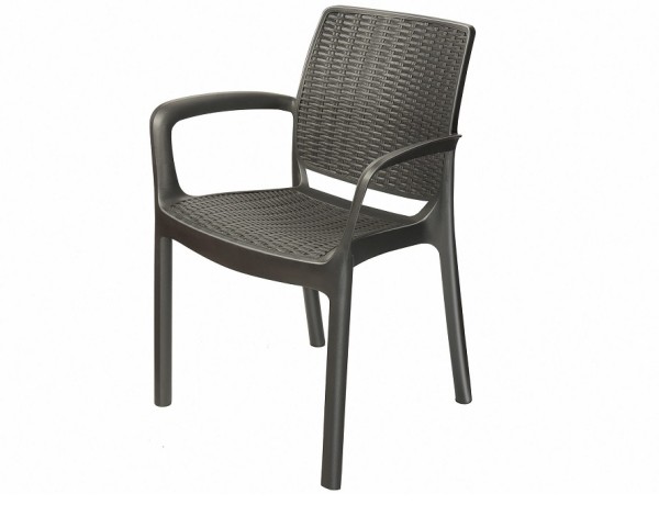 Стул с подлокотниками JERSEY Коричневый купить в Калаче-на-Дону