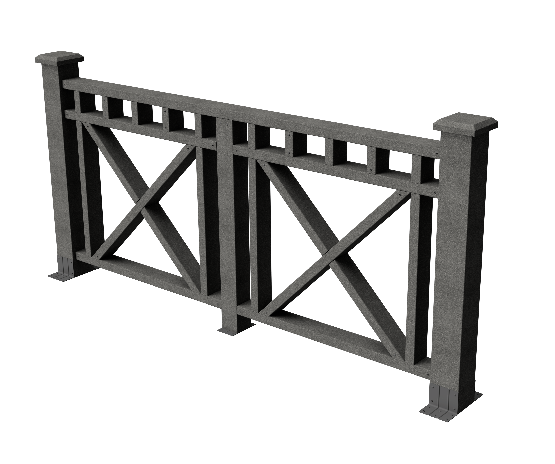 Ограждения декоративное ДПК GRINDERDECO Виктория серый базальт купить в Калаче-на-Дону