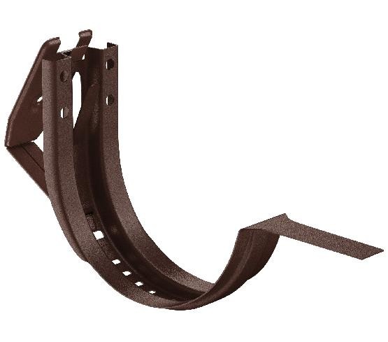 Водосток Aquasistem, Система 150/100 - Крюк крепления желоба короткий регулируемый RAL 8017 Коричневый matt купить в Калаче-на-Дону