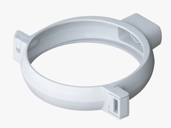 Водосток Альта-Профиль ПВХ – Хомут трубы (белый) купить в Калаче-на-Дону