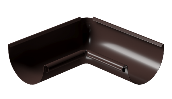 Угол внутренний 90° D125 Döcke STAL PREMIUM Шоколад, (RAL 8019) купить в Калаче-на-Дону