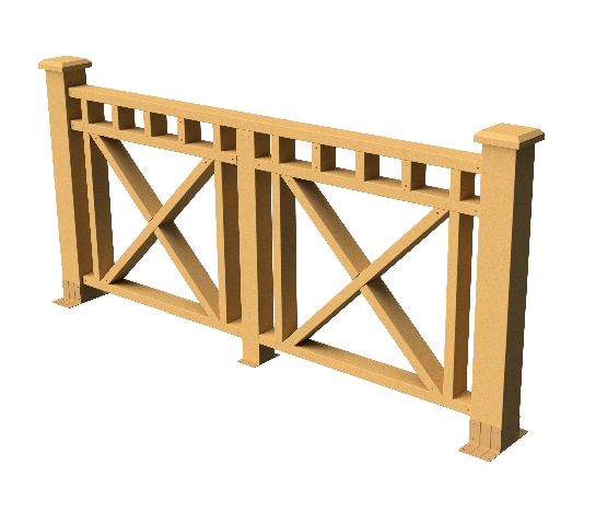 Ограждения декоративное ДПК GRINDERDECO Виктория песчаник купить в Калаче-на-Дону