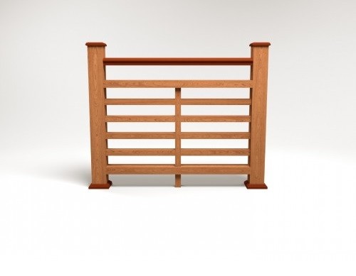 Ограждение из ДПК FG4 терракот купить в Калаче-на-Дону