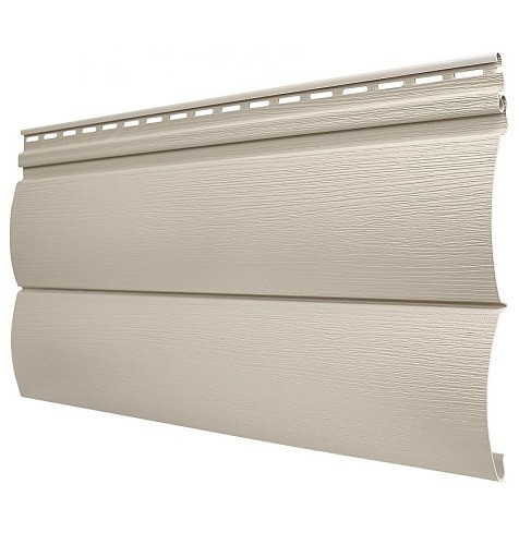 Виниловый сайдинг Tecos - Оцилиндрованный брус двойной (под бревно), Бежевый купить в Калаче-на-Дону