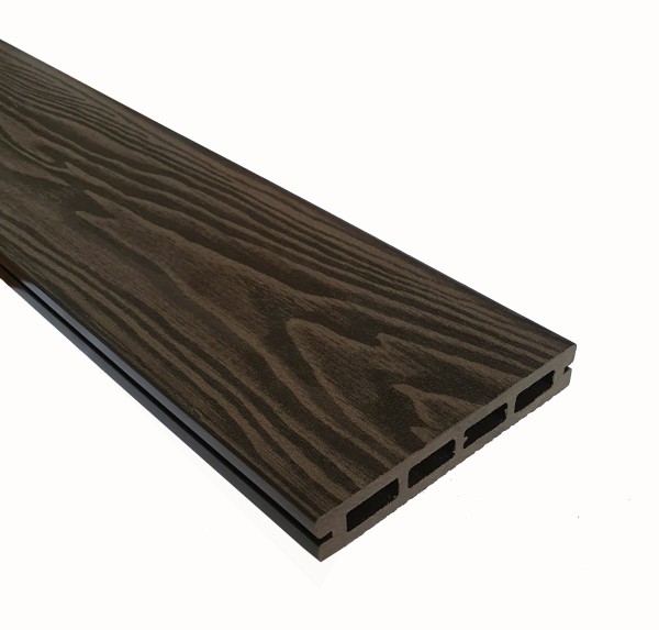 Террасная доска из ДПК Terrapol Смарт 3D Пустотелая с пазом Венге Соренто купить в Калаче-на-Дону