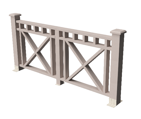 Ограждения декоративное ДПК GRINDERDECO Виктория выбеленный дуб купить в Калаче-на-Дону