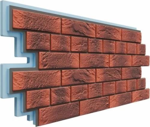 Термосайдинг Доломит Венецианский Кирпич 40 мм Корса купить в Калаче-на-Дону