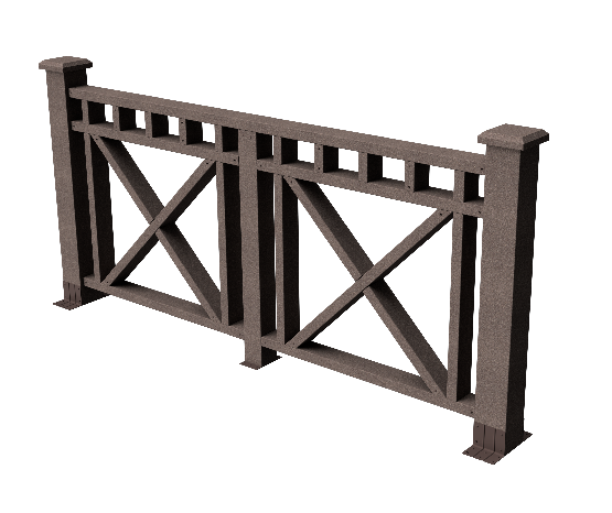 Ограждения декоративное ДПК GRINDERDECO Виктория венге купить в Калаче-на-Дону