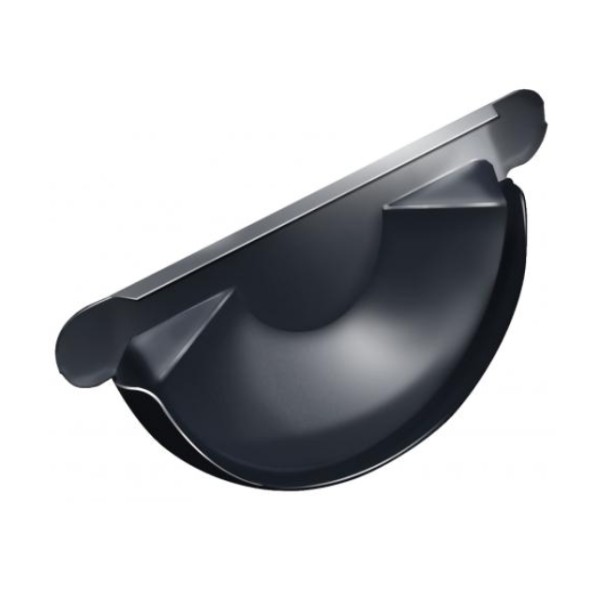 Водосток Grand Line 125x90 – Заглушка желоба RAL 7024 купить в Калаче-на-Дону