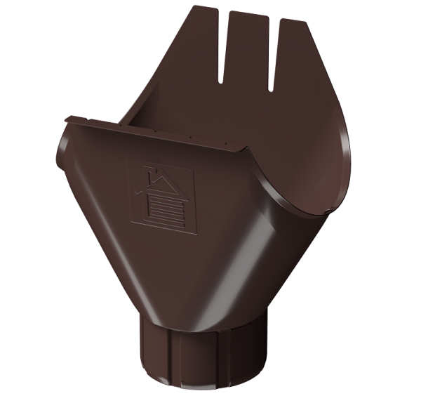 Воронка желоба D125 Döcke STAL PREMIUM Шоколад, (RAL 8019) купить в Калаче-на-Дону