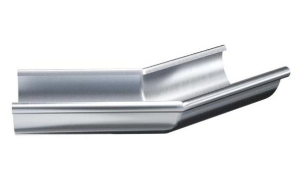 Водосток Aquasistem, Система 125x90 - Угол желоба наружный оцинковка 135° купить в Калаче-на-Дону