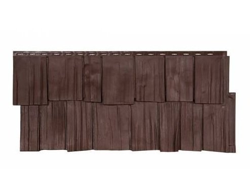 Фасадная панель T-Сайдинг-Щепа дуб ЭКО-1 Коричневый купить в Калаче-на-Дону