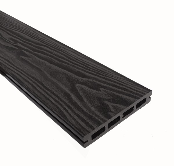 Террасная доска из ДПК Terrapol Смарт 3D Пустотелая с пазом Черное дерево купить в Калаче-на-Дону