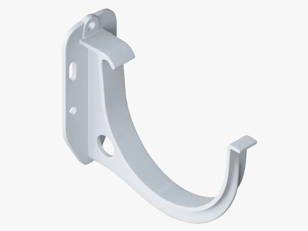 Водосток Альта-Профиль ПВХ – Кронштейн желоба водосточный (белый) купить в Калаче-на-Дону