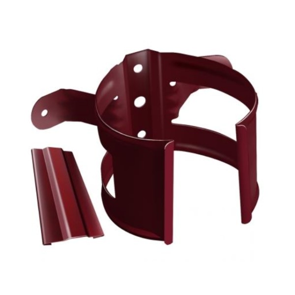 Водосток Grand Line 125x90 – Кронштейн трубы на дерево RAL 3005 купить в Калаче-на-Дону