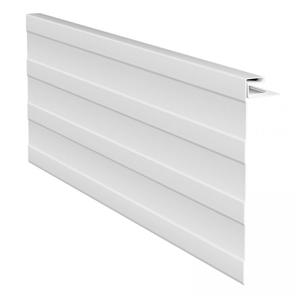 J-фаска ( ветровая, карнизная планка ) для сайдинга, белый купить в Калаче-на-Дону