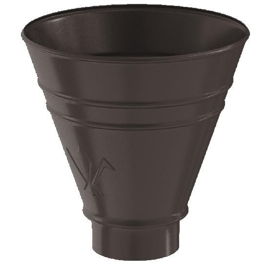 Водосток Aquasistem, система 150/100 - Воронка водосборная круглая RR 32 Тёмно-Коричневый купить в Калаче-на-Дону