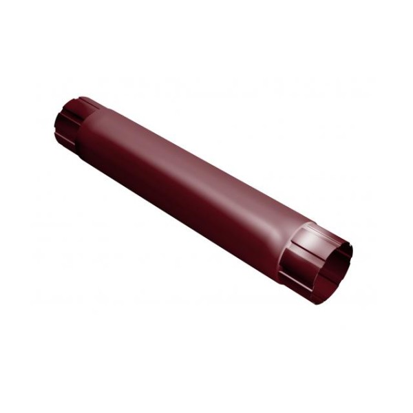 Водосток Grand Line 125x90 –Труба соединительная 1 метр RAL 3005 купить в Калаче-на-Дону