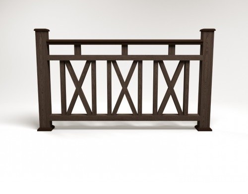 Ограждение из ДПК FG3 венге купить в Калаче-на-Дону