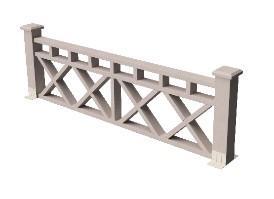 Ограждения декоративное ДПК GRINDERDECO Бэйли выбеленый дуб купить в Калаче-на-Дону