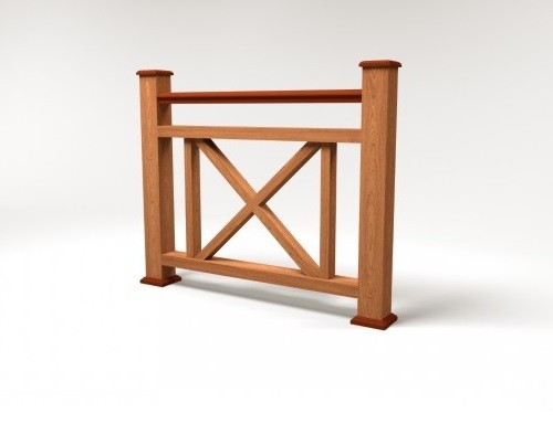 Ограждение из ДПК FG2 терракот купить в Калаче-на-Дону