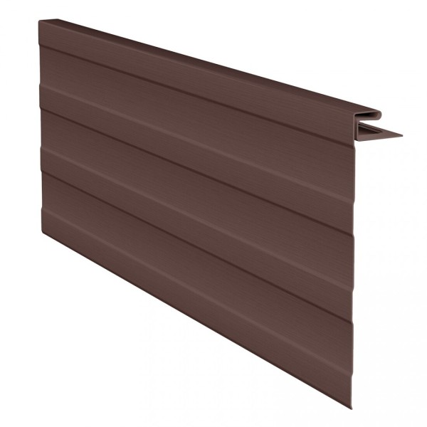 J-фаска ( ветровая, карнизная планка ) для сайдинга, коричневая купить в Калаче-на-Дону