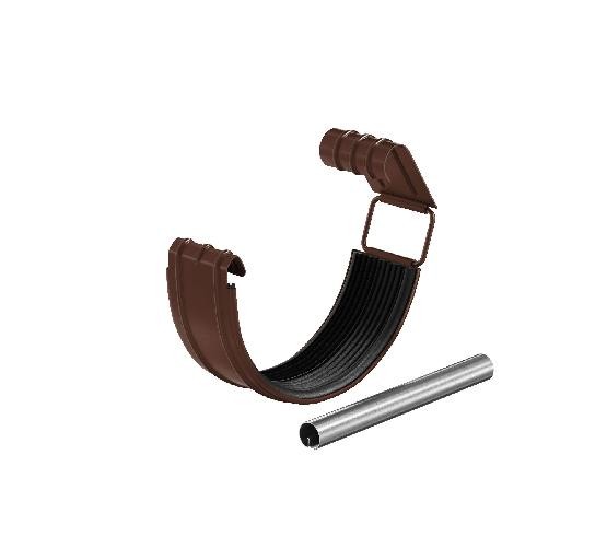 Водосток Aquasistem, система 150/100 - Соединитель желоба с резиновым уплотнителем RAL 8017 Коричневый купить в Калаче-на-Дону