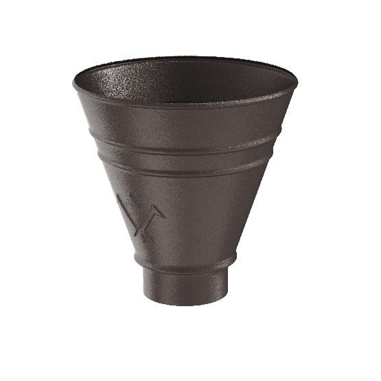 Водосток Aquasistem, Система 150/100 - Воронка водосборная круглая RR 32 Тёмно-коричневый matt купить в Калаче-на-Дону